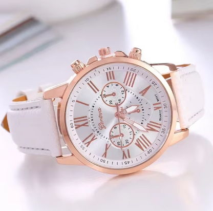 Ladies Watch Leather  Wristwatch