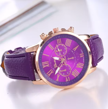 Ladies Watch Leather  Wristwatch