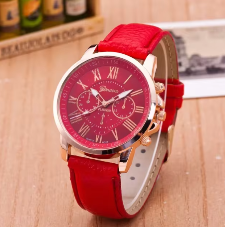 Ladies Watch Leather  Wristwatch