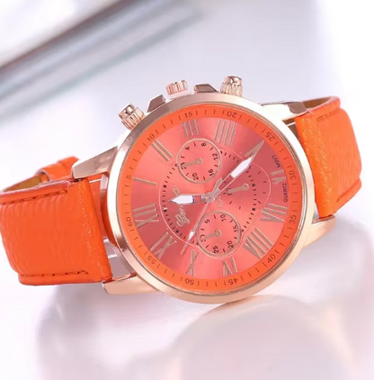 Ladies Watch Leather  Wristwatch