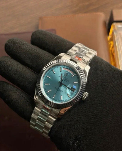 RLX - Day Date Silver Sky Blue - AAA Quality