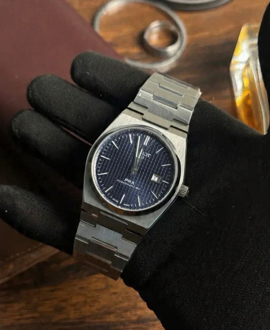 TST - PRX Automatic Textured Navy Blue- AAA Quality